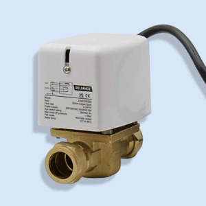 Underfloor Heating 22mm x 2 Port Zone Valve - Reliance ZONE250305