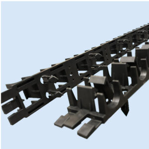 Underfloor Heating Rapid Fix Clip Rail Track 50m Hooked Barbed Komfort