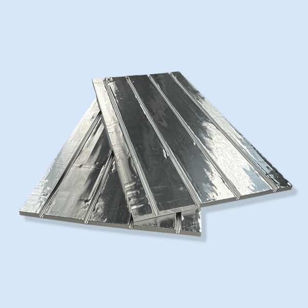 Underfloor Heating Overlay Boards - 200 micron Foiled Alu XPS Panel 1200 x 600 x 20mm