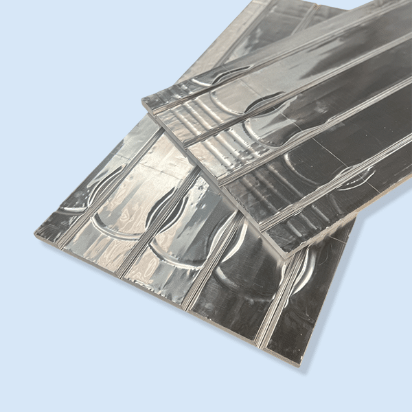 Underfloor Heating Overlay Boards - 200 micron Foiled Alu XPS Panel 1200 x 600 x 20mm